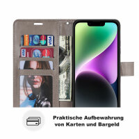 Handyhülle für Apple iPhone 14 Plus – Mandala Case Grau