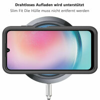 Handyhülle für Samsung Galaxy A25 5G – 360° Bumper Case mit Displayschutz Schwarz