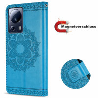 Hülle für Xiaomi 13 Lite Handyhülle Handy Tasche Klapphülle Wallet Case Etui Blau