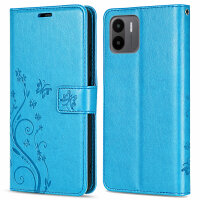 Hülle Xiaomi Redmi A2, Handy Tasche Handyhülle Flip Wallet Case Klapphülle Etui Blau