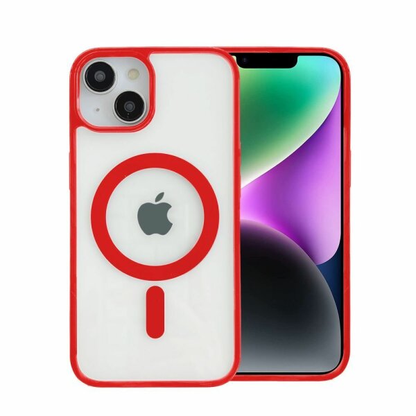 Handyhülle mit integrierter Magnet für iPhone 14 Pro Plus Max Hülle TPU iPhone 14 Pro Rot
