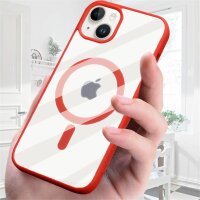 Handyhülle mit integrierter Magnet für iPhone 14 Pro Plus Max Hülle TPU iPhone 14 Pro Rot