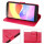 Handy Tasche ZTE Blade A32 Hülle Klapphülle Handyhülle Flip Cover Wallet Case Rot