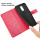 Handy Tasche ZTE Blade A32 Hülle Klapphülle Handyhülle Flip Cover Wallet Case Rot