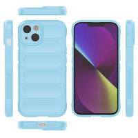 Hülle für Apple iPhone 14 Handyhülle Outdoor Case Cover Hellblau