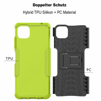 Schutz Hülle für Samsung Galaxy A22 Handyhülle Handytasche Outdoor Case Schale Galaxy A22 5G Grün
