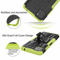 Schutz Hülle für Samsung Galaxy A22 Handyhülle Handytasche Outdoor Case Schale Galaxy A22 5G Grün