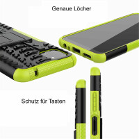 Schutz Hülle für Samsung Galaxy A22 Handyhülle Handytasche Outdoor Case Schale Galaxy A22 5G Grün
