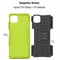 Schutz Hülle für Samsung Galaxy A22 Handyhülle Handytasche Outdoor Case Schale Galaxy A22 5G Grün