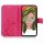 Huawei Handy Tasche Handyhülle Schutz Hülle Blumen Flip Cover Buch Case Etui Huawei P Smart Z Pink