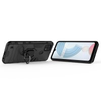 Schutz Hülle Realme, Ring Case Silikon Backcover Handy Tasche Outdoor Bumper TPU Realme C21
