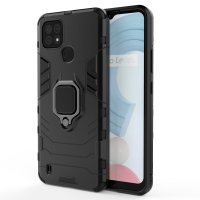 Schutz Hülle Realme, Ring Case Silikon Backcover Handy Tasche Outdoor Bumper TPU Realme C21