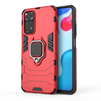 Hülle für Xiaomi Redmi Note 11 / 11S, Schutzhülle Ring Case Silikon Cover Bumper Rot