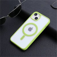 Handyhülle mit integrierter Magnet für iPhone 14 Pro Plus Max Hülle TPU iPhone 14 Mint Grün