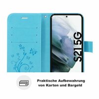 Handyhülle für Samsung Galaxy S21 5G Hülle Handy Tasche Flip Cover Case Etui TPU