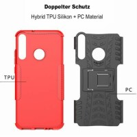 Outdoor Case Panzer Hülle Cover Huawei Handytasche Schutzhülle Handyhülle Handy Rot P40 Lite E