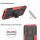 Outdoor Case Panzer Hülle Cover Huawei Handytasche Schutzhülle Handyhülle Handy Rot P40 Lite E