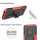 Outdoor Case Panzer Hülle Cover Huawei Handytasche Schutzhülle Handyhülle Handy Rot P40 Lite E
