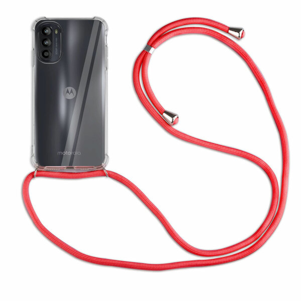 Handykette Motorola Moto G52 / G82 Handyhülle mit Band Schutz Hülle Handy Tasche