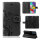 Handy Tasche für Samsung Galaxy A51 SM-A515 Hülle Case Buchhülle Klapphülle TPU Blume Schwarz