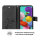 Handy Tasche für Samsung Galaxy A51 SM-A515 Hülle Case Buchhülle Klapphülle TPU Blume Schwarz
