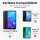 Huawei Handy Tasche Handyhülle Schutz Hülle Blumen Flip Cover Buch Case Etui Huawei Y5 2019 Grau