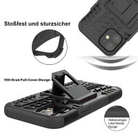 Handyhülle für Apple iPhone 12 Mini - Panzer Cover Schwarz