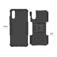 Outdoor Case Panzer Hülle Cover Huawei Handytasche Schutzhülle Handyhülle Handy Schwarz P20