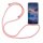 Handy Hülle mit Band Schutzhülle Handykette Seil Silikon Handy Tasche mit Schnur Nokia 5.4 Rosa