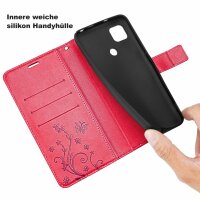 Hülle Xiaomi Redmi 9C, Handy Tasche Handyhülle Schutzhülle Flip Case Klapphülle