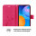 Huawei Hülle Handy Tasche Handyhülle Wallet Case Schutzhülle Blumen Mappe Etui  Huawei P-Smart 2021 Pink