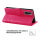 Huawei Hülle Handy Tasche Handyhülle Wallet Case Schutzhülle Blumen Mappe Etui  Huawei P-Smart 2021 Pink