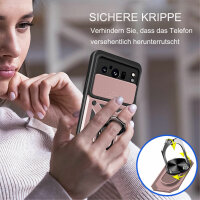 Outdoor Panzer Hülle Google Pixel 8 Pro Handyhülle mit Kameraschutz Ringhalter Rosegold
