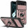Outdoor Panzer Hülle Google Pixel 8 Pro Handyhülle mit Kameraschutz Ringhalter Rosegold
