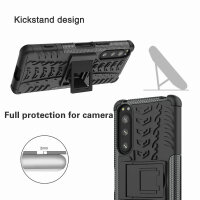Outdoor Hülle für Sony Xperia 5 IV Handyhülle Handy Tasche Bumper TPU Silikon Schwarz