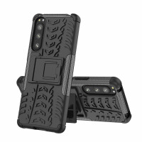 Outdoor Hülle für Sony Xperia 5 IV Handyhülle Handy Tasche Bumper TPU Silikon Schwarz