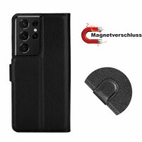 Handyhülle für Samsung Galaxy S21 Ultra 5G Hülle Handy Tasche Flip Case Etui TPU