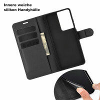 Handyhülle für Samsung Galaxy S21 Ultra 5G Hülle Handy Tasche Flip Case Etui TPU