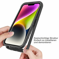 Handyhülle für Apple iPhone 15 Plus - 360° Panzer Case mit Displayschutz