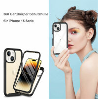 Handyhülle für Apple iPhone 15 Plus - 360° Panzer Case mit Displayschutz