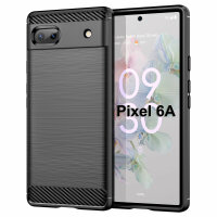 Google Pixel 6A Carbon Hülle Outdoor Case Back Cover...