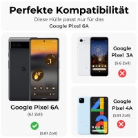 Google Pixel 6A Carbon Hülle Outdoor Case Back Cover...