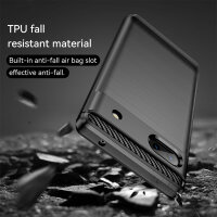 Google Pixel 6A Carbon Hülle Outdoor Case Back Cover Handy Tasche Handyhülle