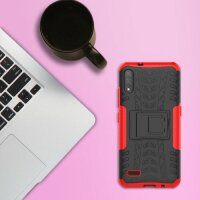 LG Hülle Outdoor Case Panzer Cover Handytasche Schutzhülle Handy Tasche Bumper LG K51S Rot