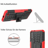 LG Hülle Outdoor Case Panzer Cover Handytasche Schutzhülle Handy Tasche Bumper LG K51S Rot