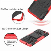 LG Hülle Outdoor Case Panzer Cover Handytasche Schutzhülle Handy Tasche Bumper LG K51S Rot