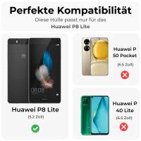 Handy Hülle mit Band Schutzhülle Handykette Seil Silikon Handy Tasche mit Schnur Huawei P8 Lite 2017 Beige / Braun