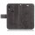 Huawei Handy Tasche Handyhülle Schutz Hülle Blumen Flip Cover Buch Case Etui Huawei P20 Lite Grau