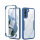 360°Grad Hülle für Samsung Galaxy S21+ Handyhülle mit Integriertem Displayschutz Blau