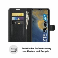 ZTE Blade A71 Handy Tasche Hülle Schutzhülle Klapphülle Case Schale Etui Wallet